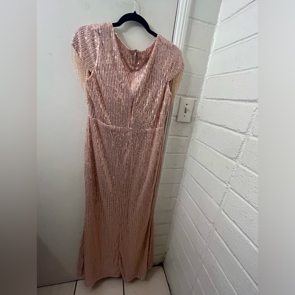 Elegant Golden Sequin Gown